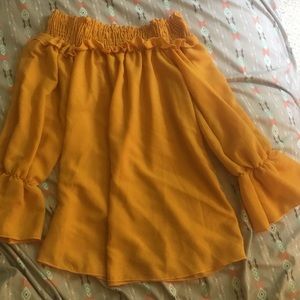 off the shoulder shirt